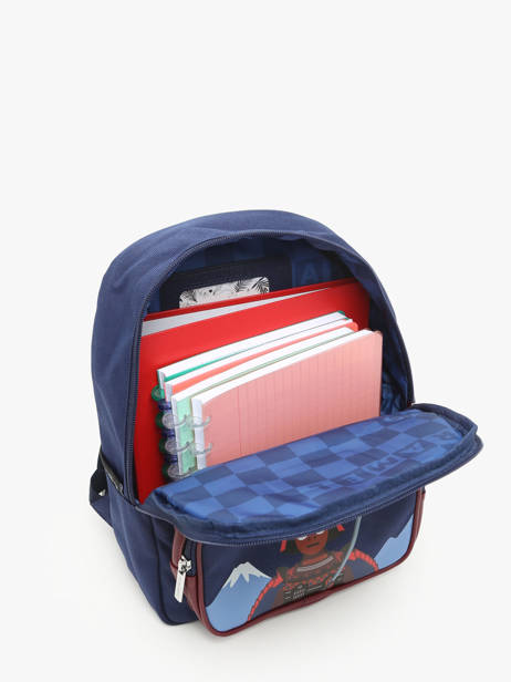 Mini Sac à Dos Caramel et cie Bleu fier GA vue secondaire 3