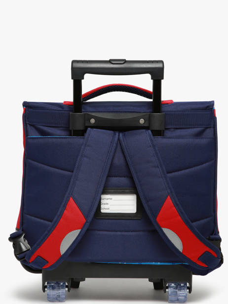 Cartable à Roulettes 2 Compartiments Snowball Bleu frenchie T46241 vue secondaire 4