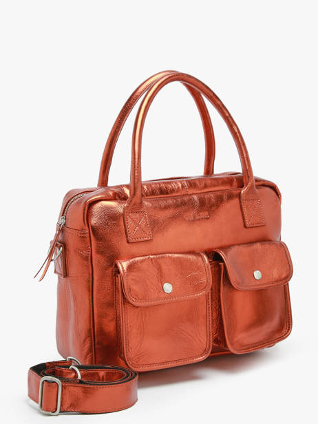 Sac Porté Main Le Dandy Ginger Cuir Paul marius Marron ginger DANDYGIN vue secondaire 2