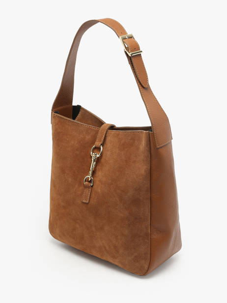 Sac Porté épaule Velvet Caviar Cuir Milano Marron velvet caviar VC24118 vue secondaire 2