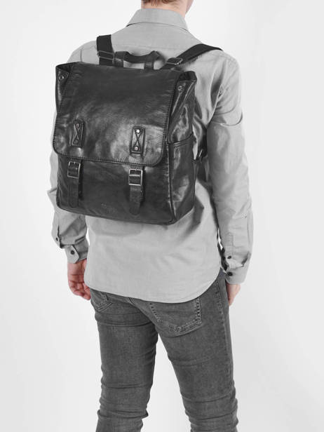 Sac à Dos Basilic pepper Noir traveler BTRA05 vue secondaire 2