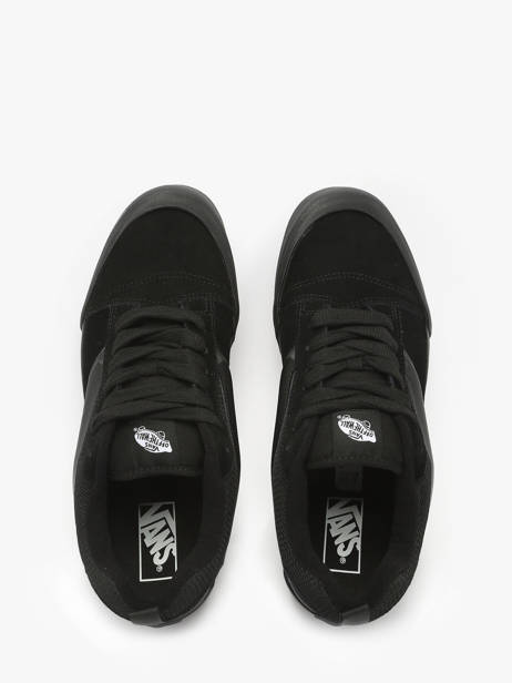 Sneakers Knu Skool En Cuir Vans Noir men 9QCBKA1 vue secondaire 4