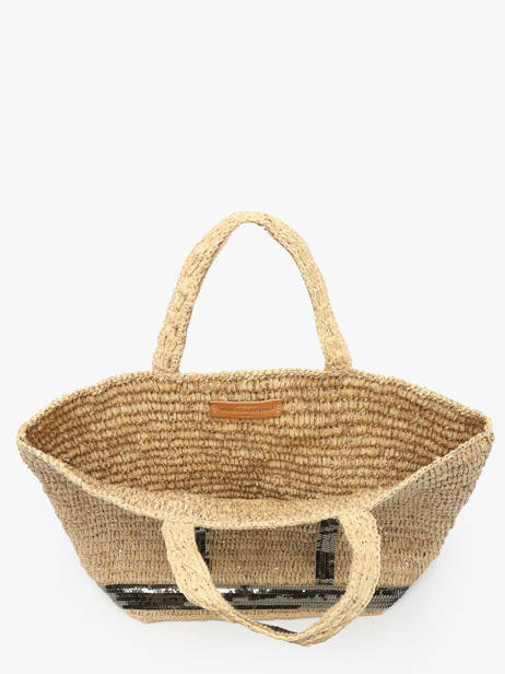 Cabas Cabas Raphia Cuir Vanessa bruno Vert cabas raphia 30V40413 vue secondaire 3