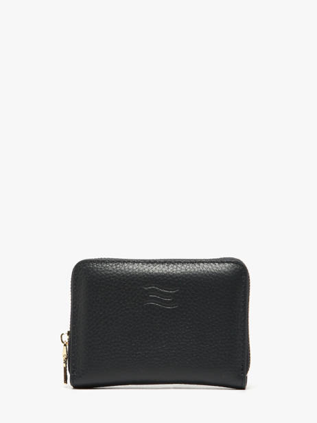 Portefeuille Caviar Cuir Crinkles Bleu caviar 14326