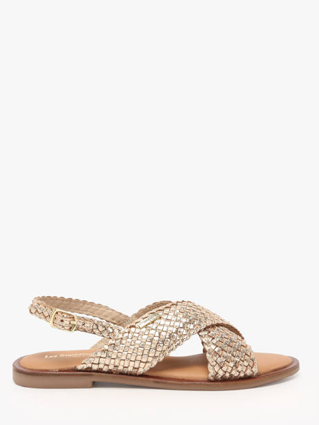 Nu-pieds Doa En Cuir Les tropeziennes Or women DOA