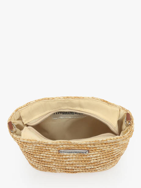 Sac Bandoulière Milos Paille Les tropeziennes Beige milos TZ04 vue secondaire 3