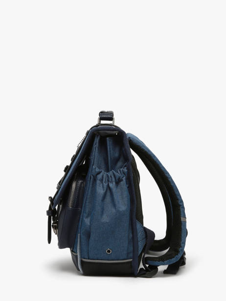 Cartable 2 Compartiments Cameleon Bleu vintage color CA146Q vue secondaire 2