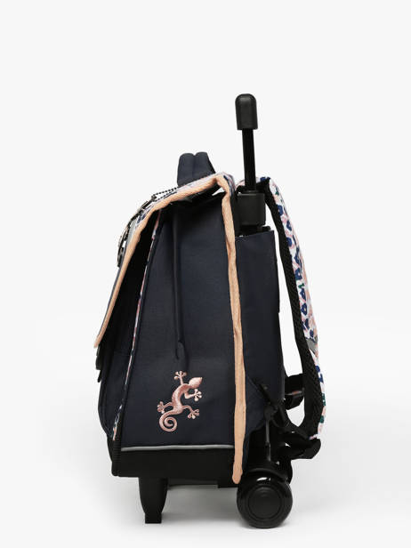 Cartable à Roulettes Enfant 2 Compartiments Cameleon Bleu actual CR38 vue secondaire 2