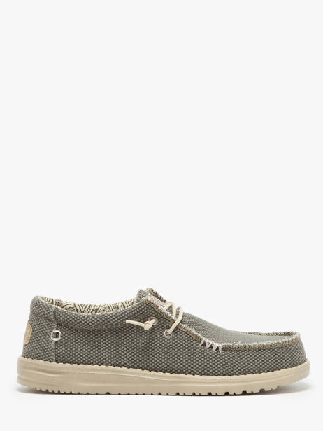 Mocassins Wally Braided Hey dude Vert men 4003