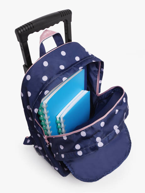 Sac A Dos à Roulettes 2 Compartiments Tann's Bleu les fantaisies f 73325 vue secondaire 3