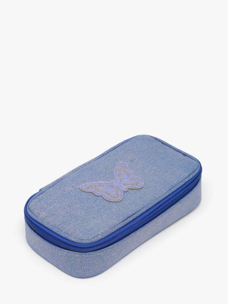 Trousse 1 Compartiment Boheme Caramel et cie Bleu boheme FI vue secondaire 1