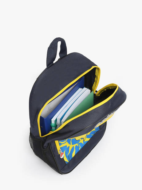 Sac à Dos 2 Compartiments Pokemon Bleu pikachu eclair 25IK204P vue secondaire 3