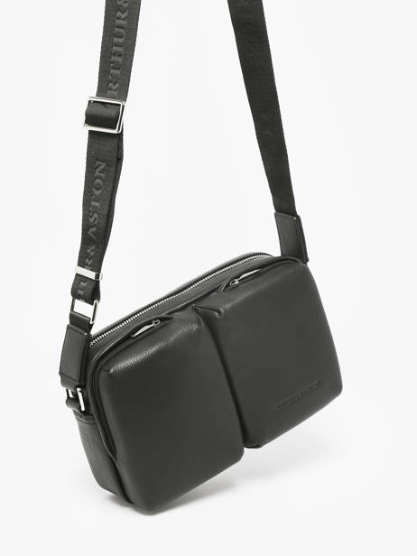 Sac Reporteur José Cuir Arthur & aston Noir thomas 3 vue secondaire 2