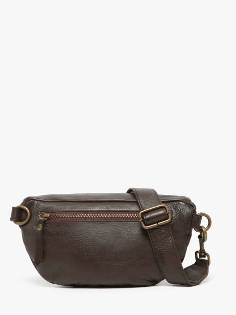 Sac Banane Cow Cuir Basilic pepper Marron cow BCOW55 vue secondaire 4