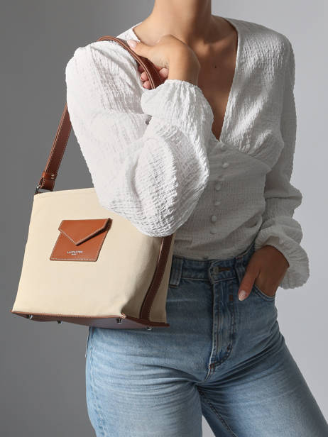 Sac Bandoulière Canvas Kba Lancaster Beige canvas kba 51 vue secondaire 1