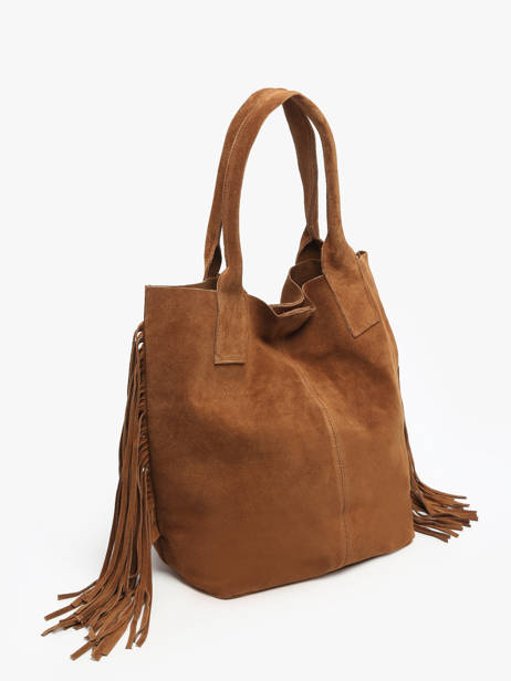 Sac Porté épaule Velvet Cuir Milano Marron velvet VE241114 vue secondaire 2