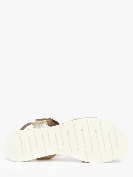 Sandales En Cuir Tamaris Or women 44 vue secondaire 4