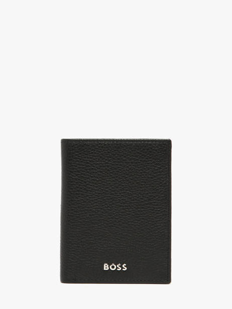 Porte-cartes Cuir Hugo boss Noir grained HLE416A