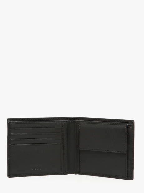 Portefeuille Porte-monnaie Saffiano Cuir Hugo boss Noir saffiano HLM526A vue secondaire 1