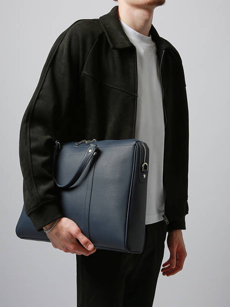 Porte Documents (main) Et Bandoulière Arthur & aston Bleu nelson 2 vue secondaire 1