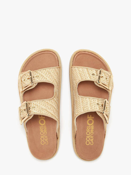 Sandales Colors of california Or women CBIOW600 vue secondaire 3