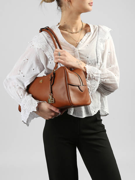Sac Porté épaule Dryden Cuir Lauren ralph lauren Marron dryden 31P06068 vue secondaire 1