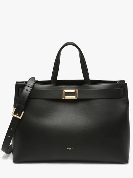 Sac Carryall L Angèle Cuir Lancel Noir angele A14018