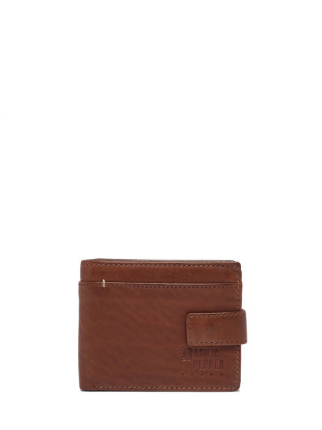 Portefeuille Traveler Cuir Basilic pepper Marron traveler BTRA93