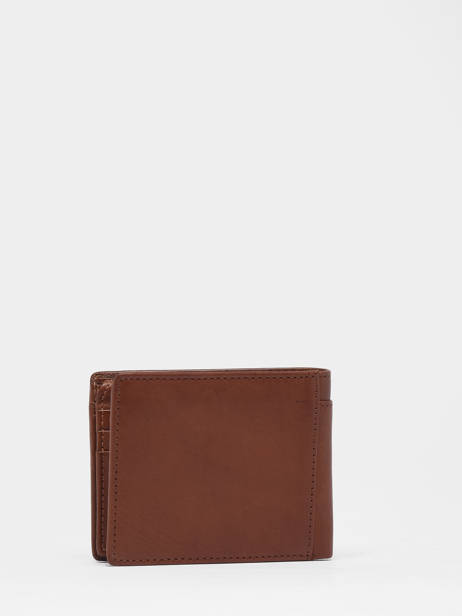 Portefeuille Porte Monnaie Traveler  Cuir Basilic pepper Marron traveler BTRA92 vue secondaire 2